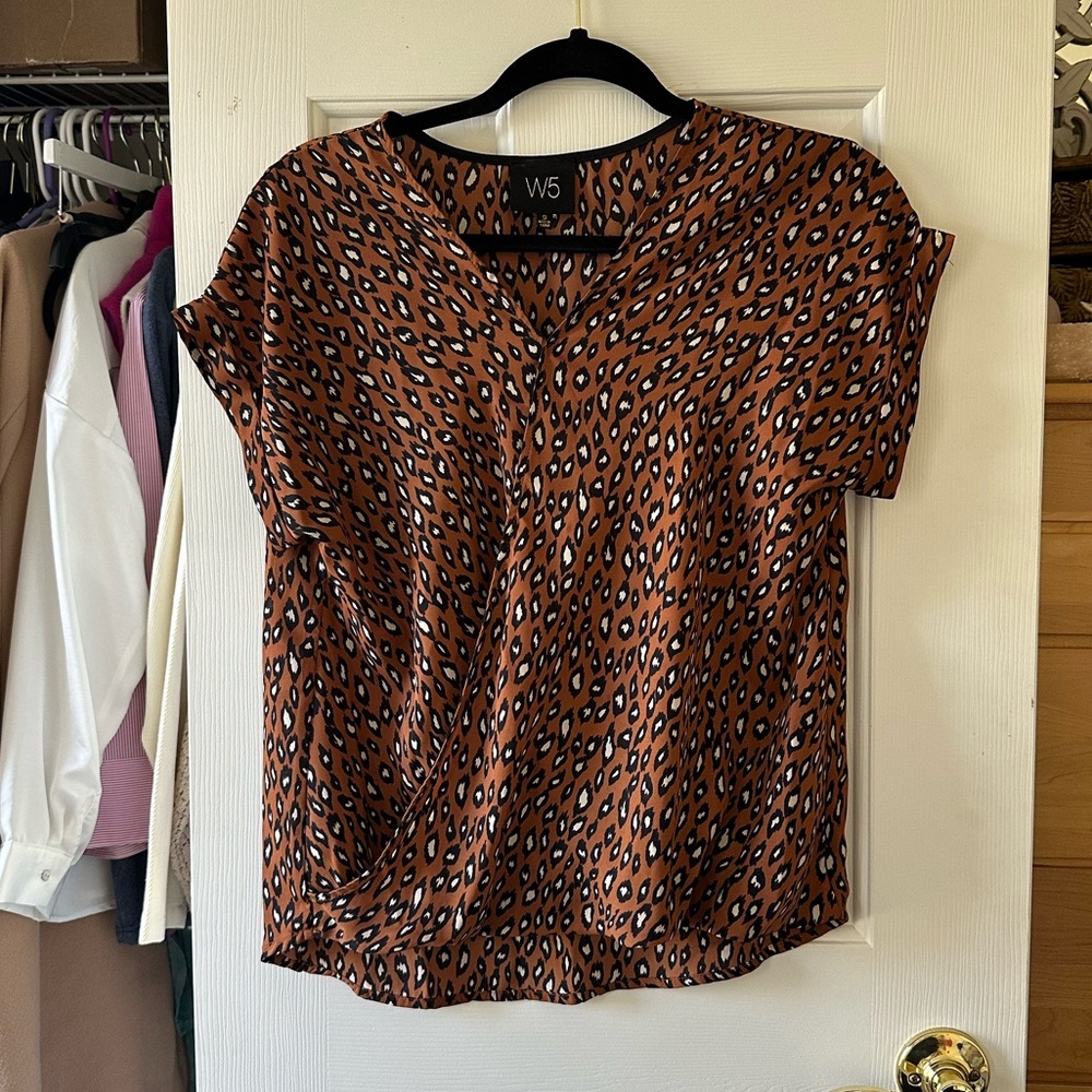 Leopard Print/Cheetah Print Blouse